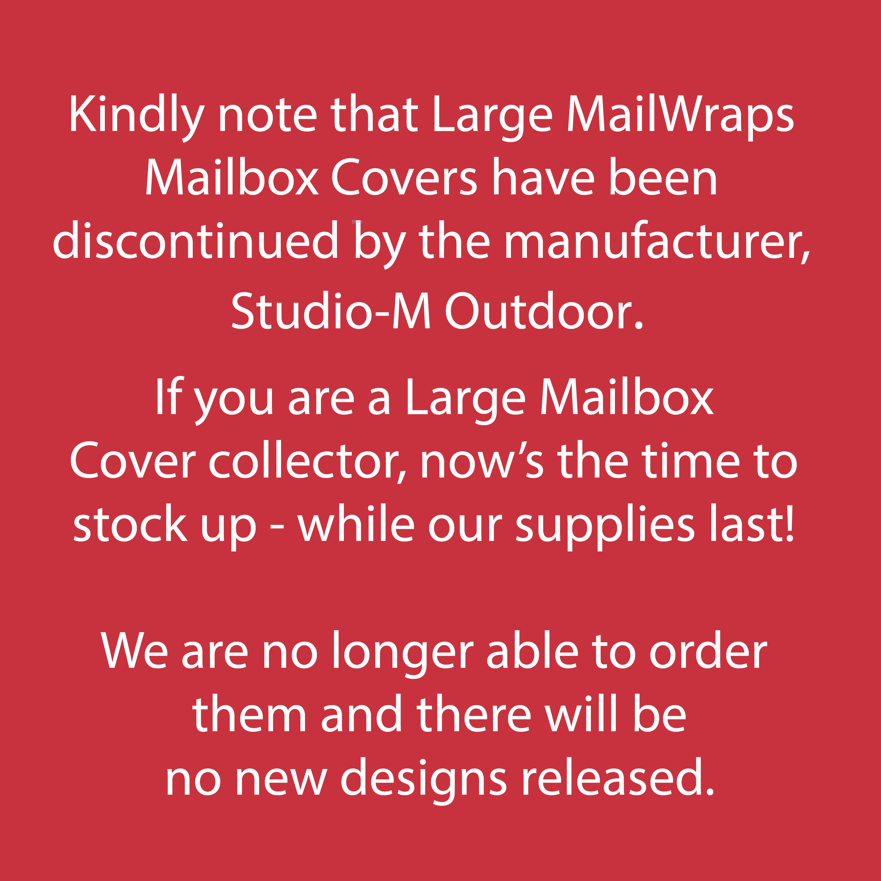 Large Mailbox Covers